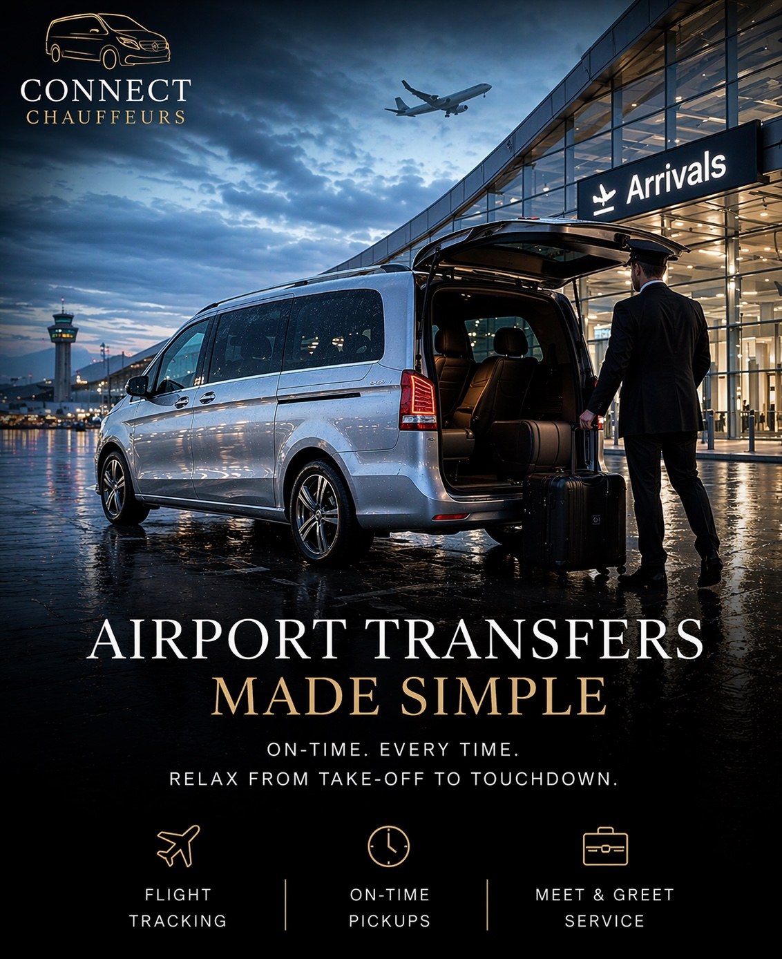 Airport transfers by Connect Chauffeurs